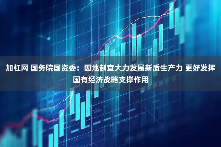 加杠网 国务院国资委：因地制宜大力发展新质生产力 更好发挥国有经济战略支撑作用